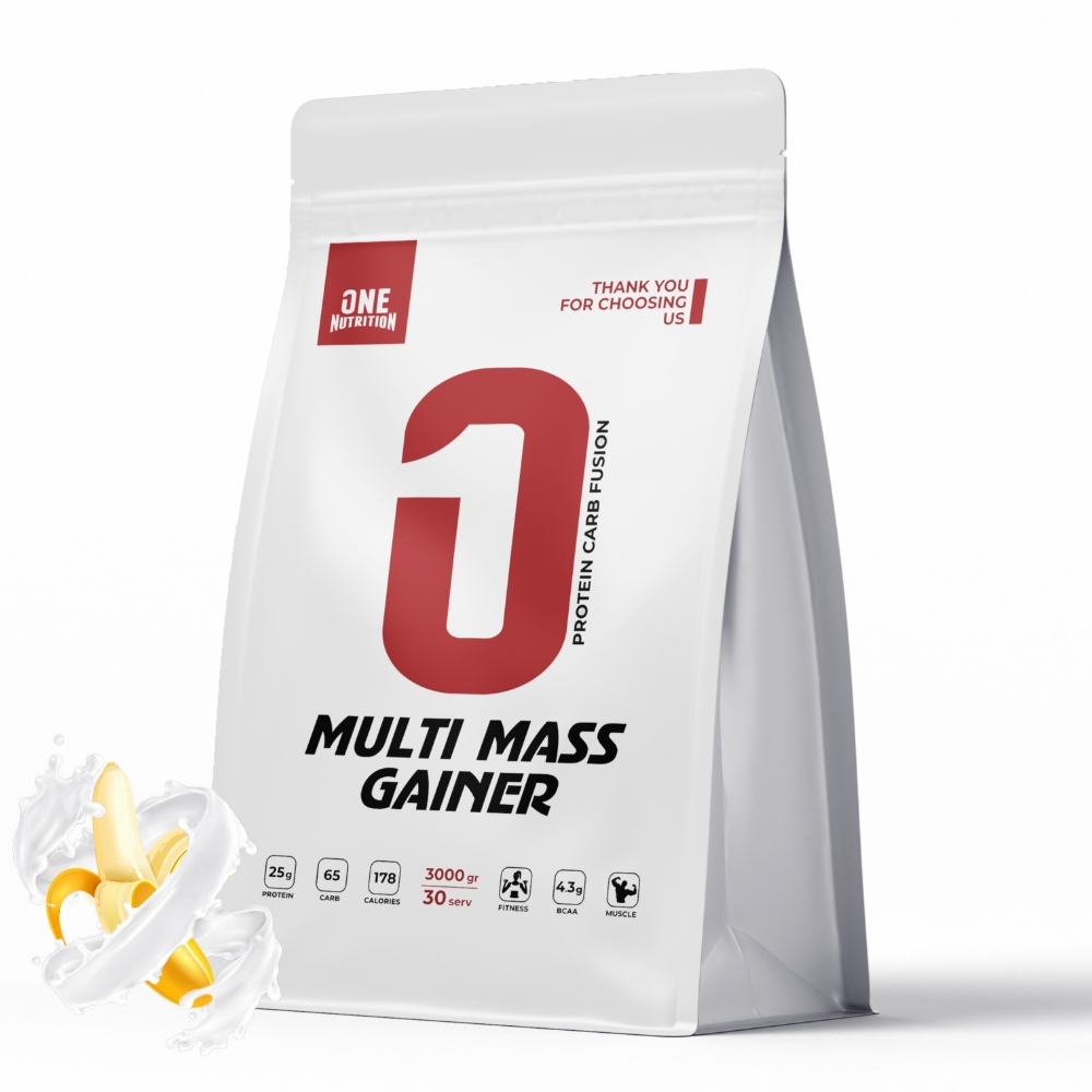 Гейнер ONE NUTRITION Multi Mass Gainer 3000 g Банан