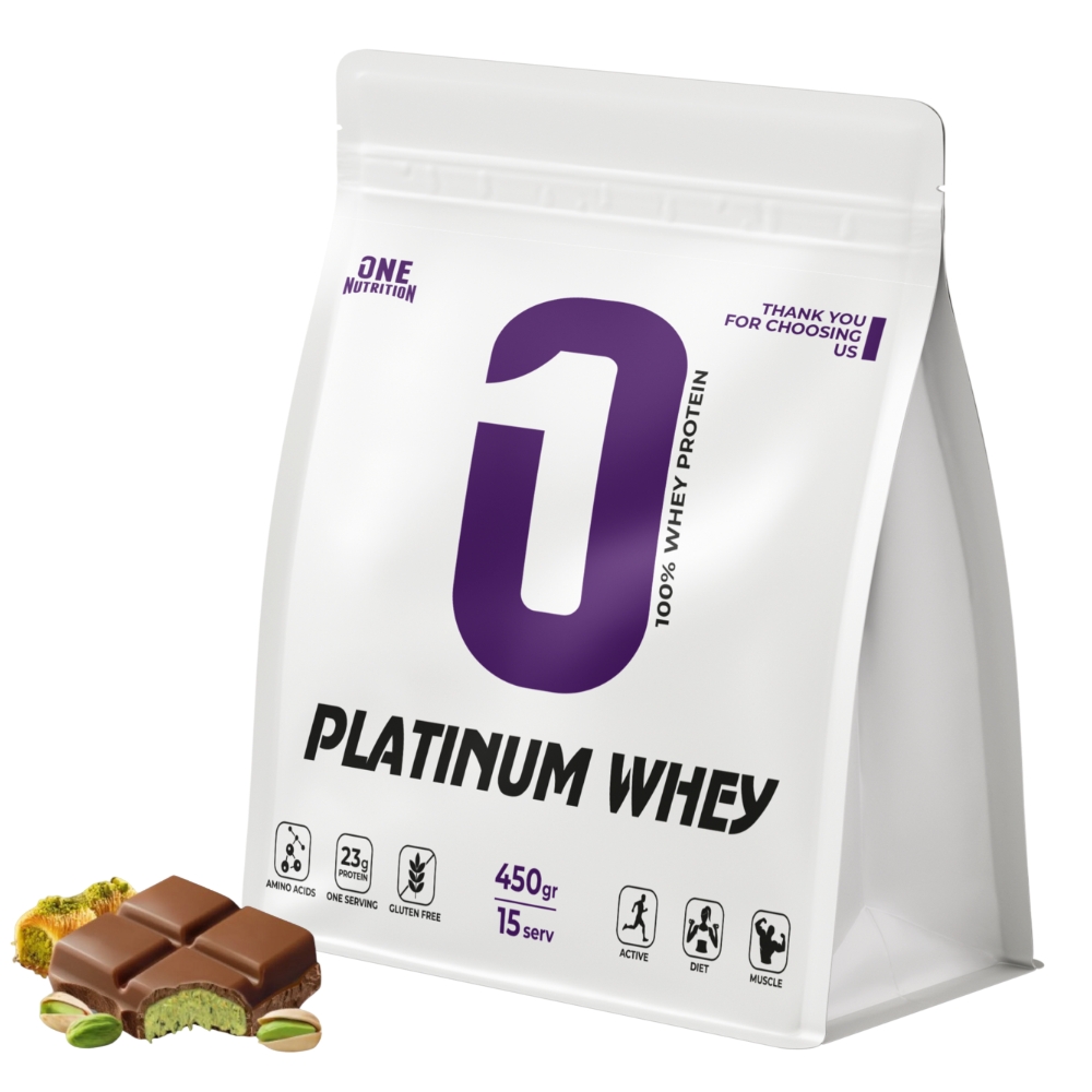 Протеин ONE NUTRITION Platinum Whey 450 g Дубайский шоколад